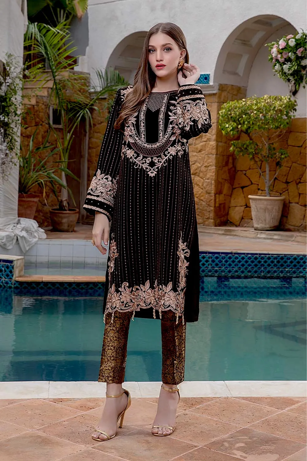 Azure Velvet Winter 2Pc Collection  – Stellar