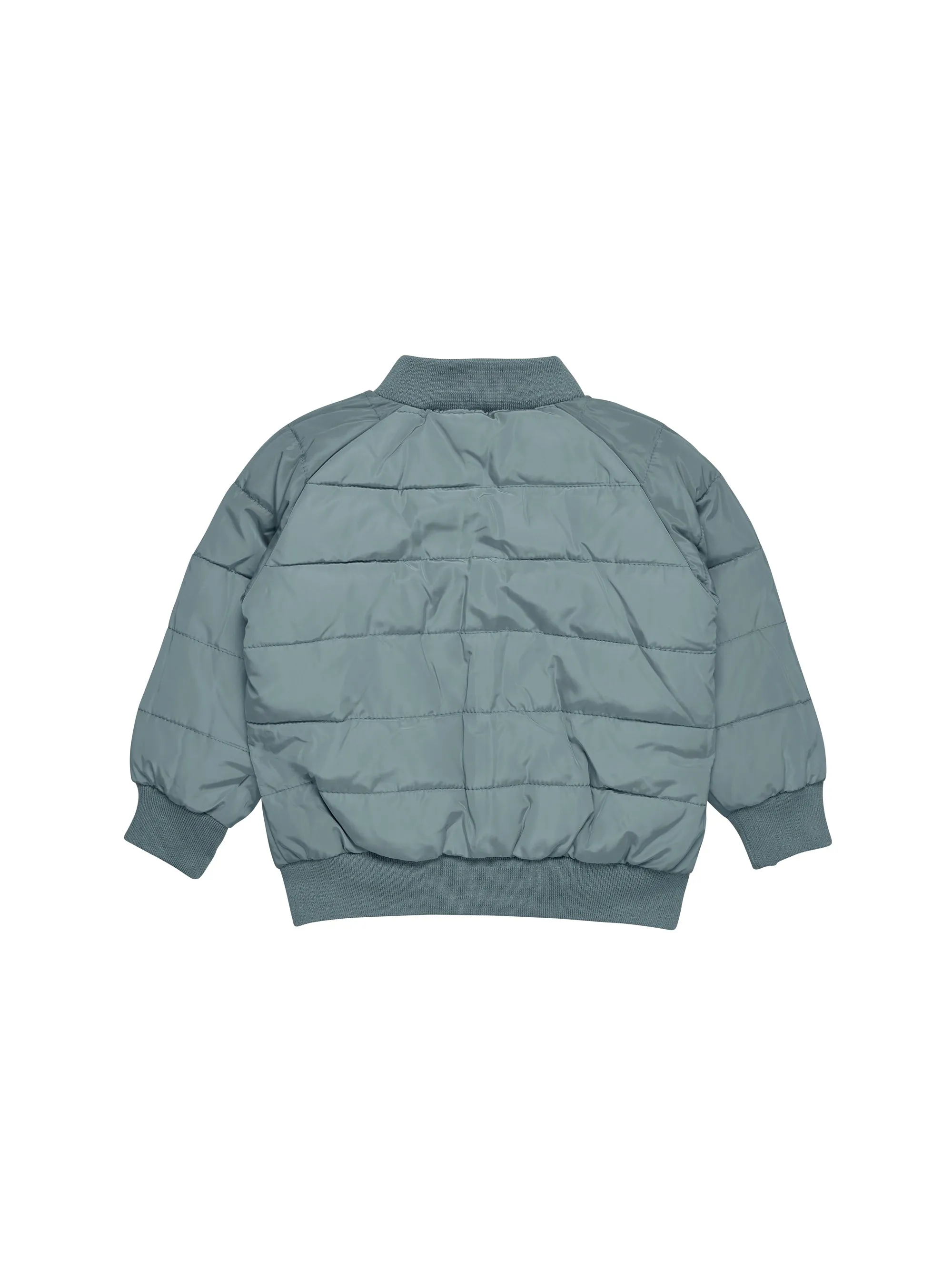 Huxbaby Dino Racer Reversible Bomber - Slate   Teal