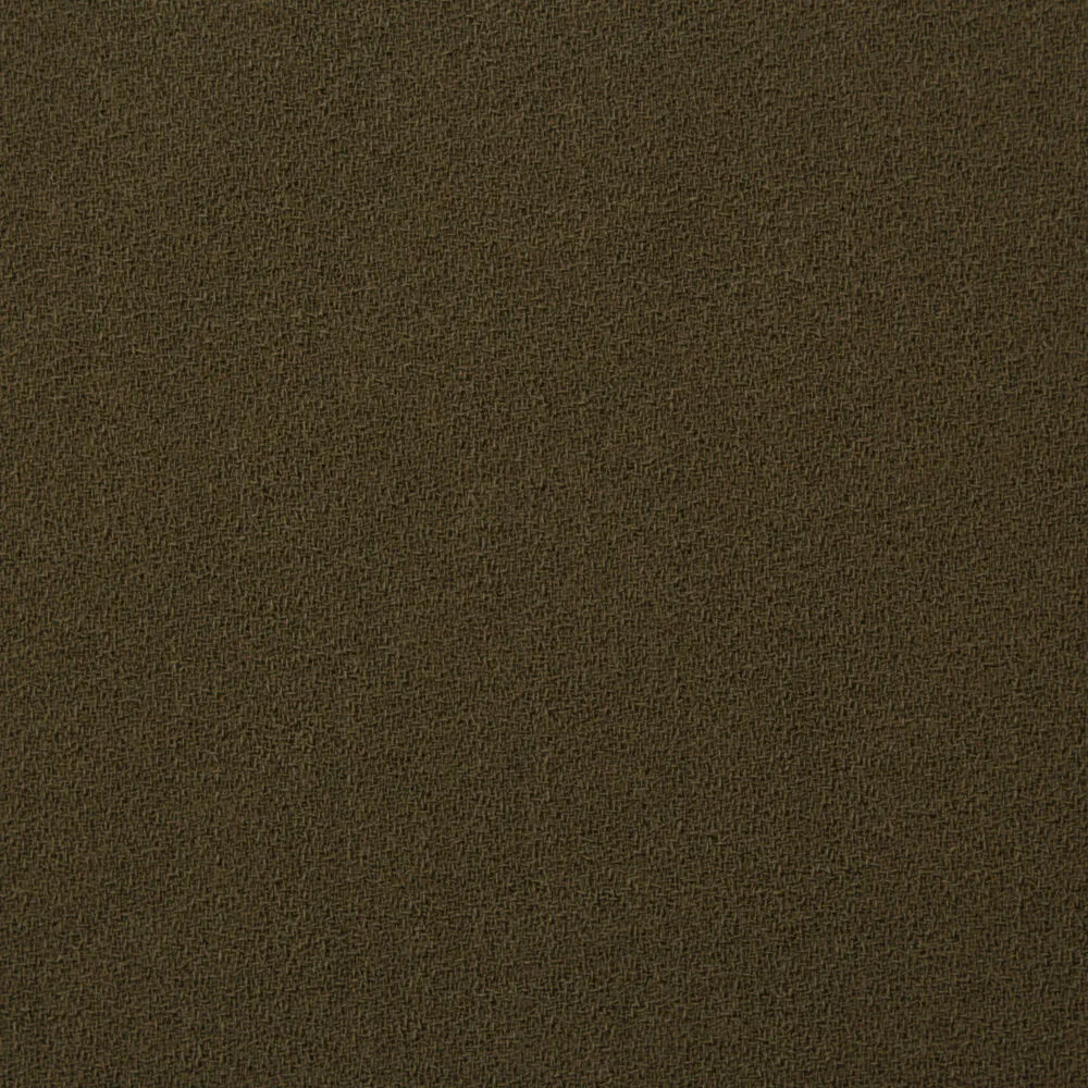Khaki Single Wool Crêpe