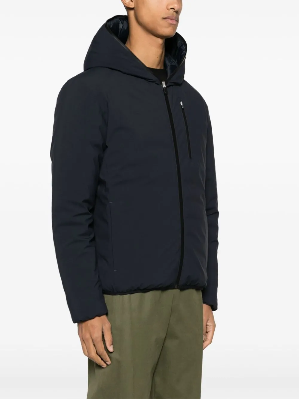 logo-patch reversible jacket