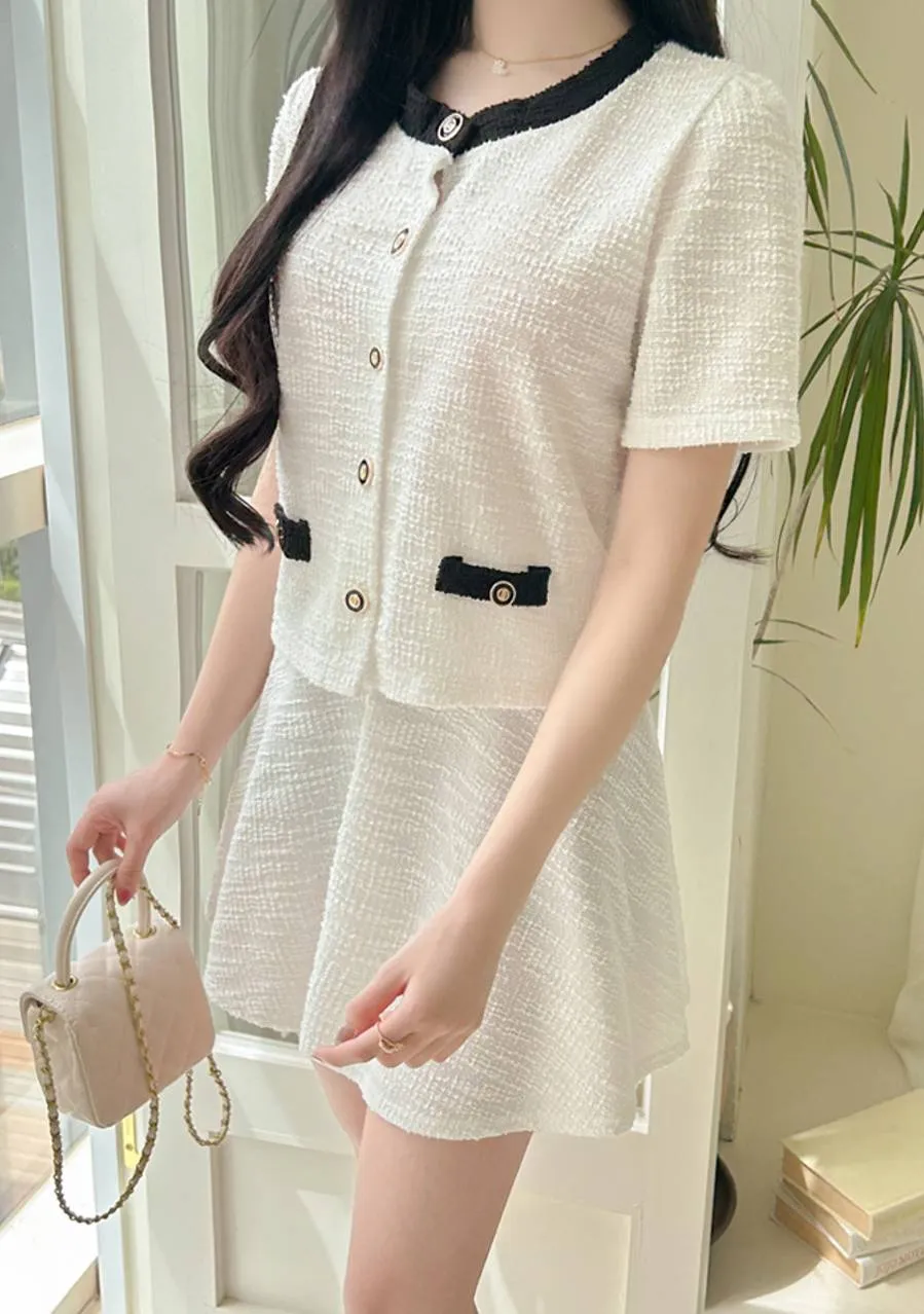 Love Seriously Cardigan Skirt Set