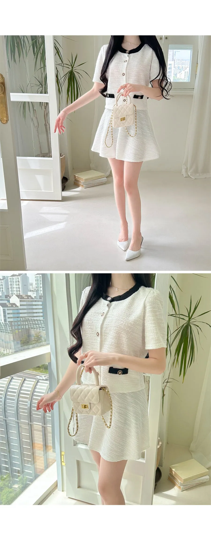 Love Seriously Cardigan Skirt Set