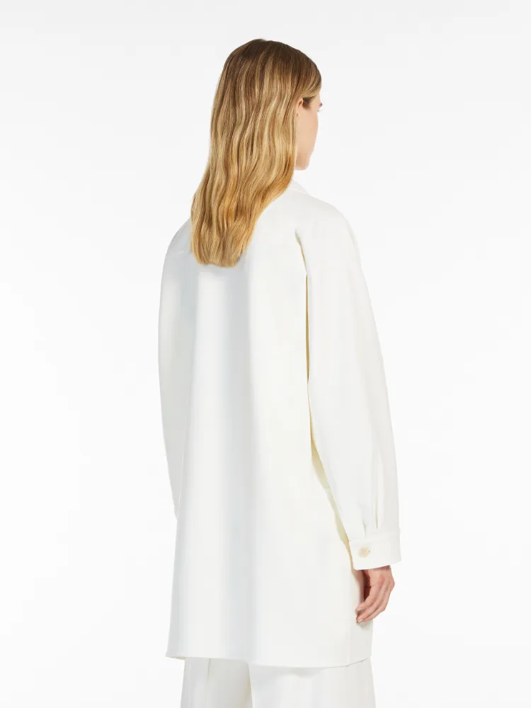 Orlaya oversize stretch-wool canvas jacket