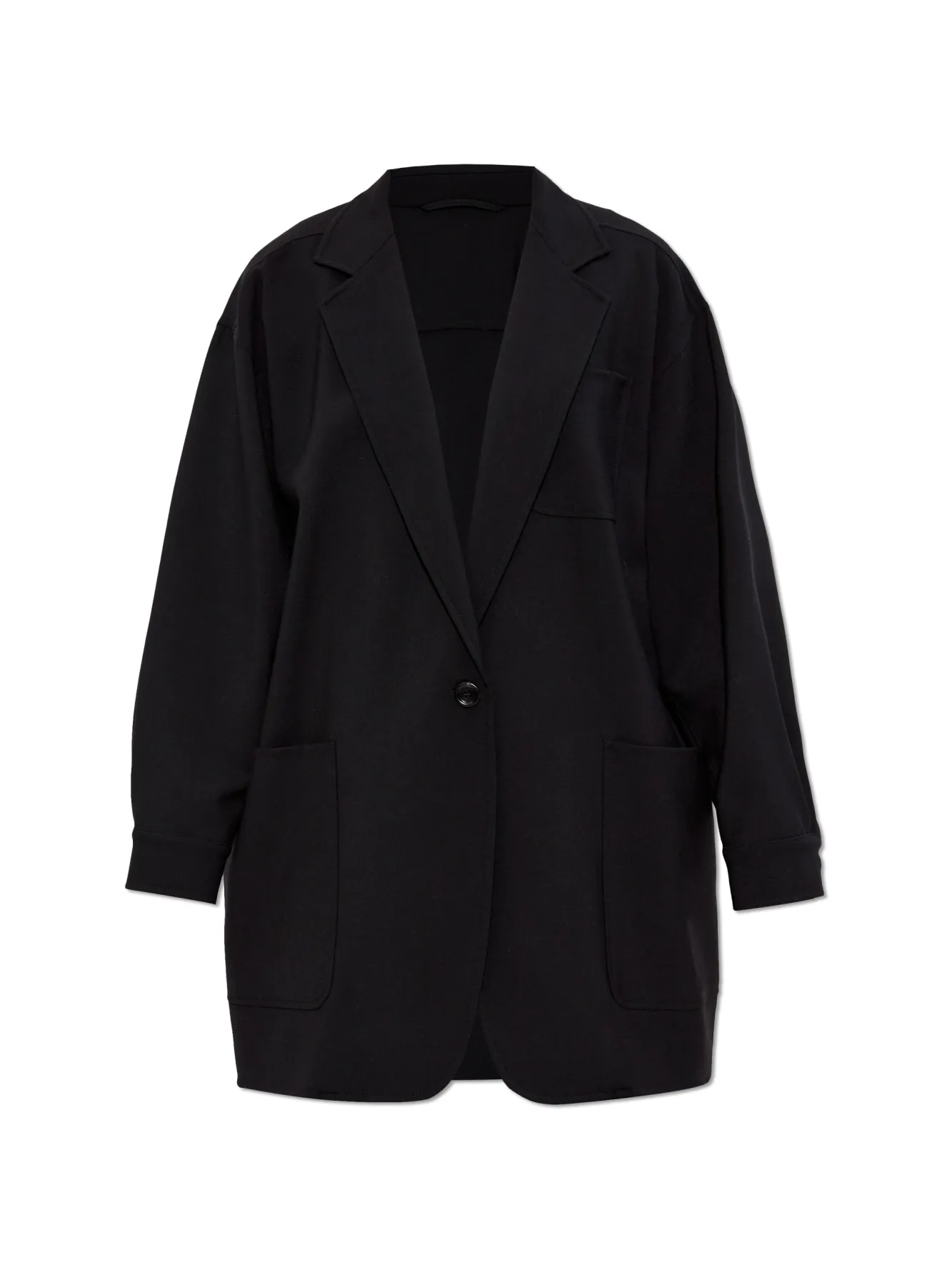 Orlaya oversize stretch-wool canvas jacket