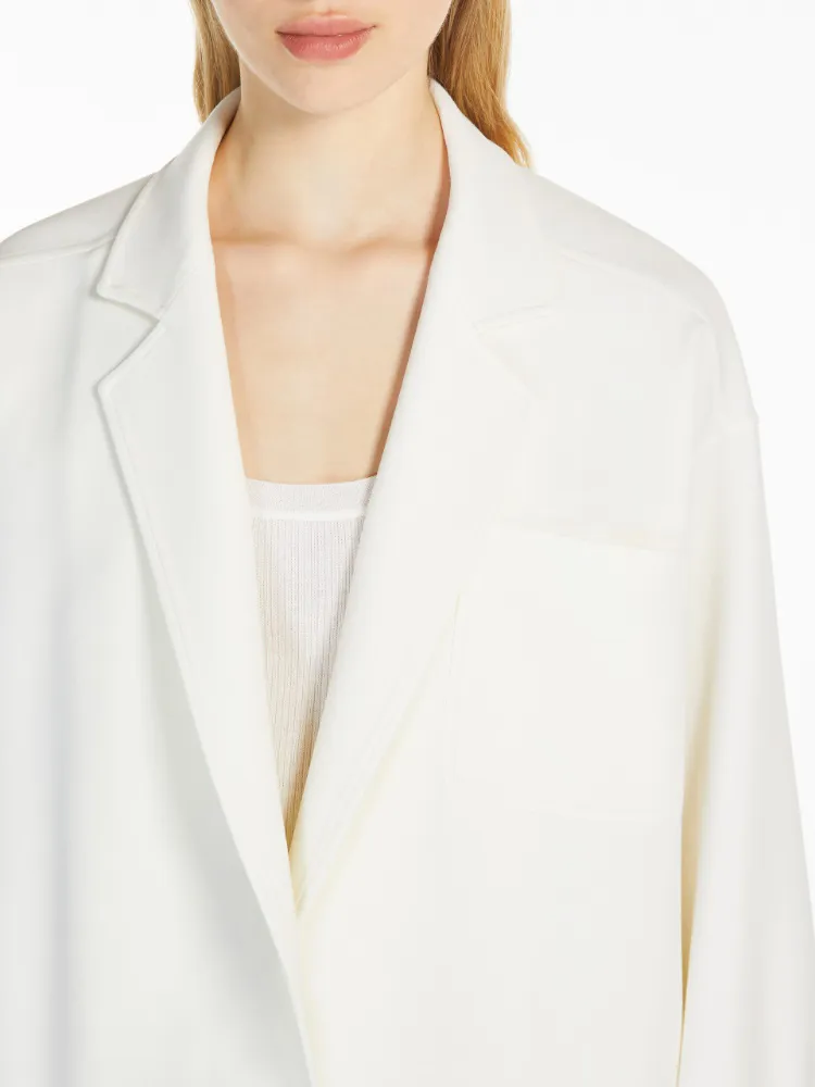 Orlaya oversize stretch-wool canvas jacket