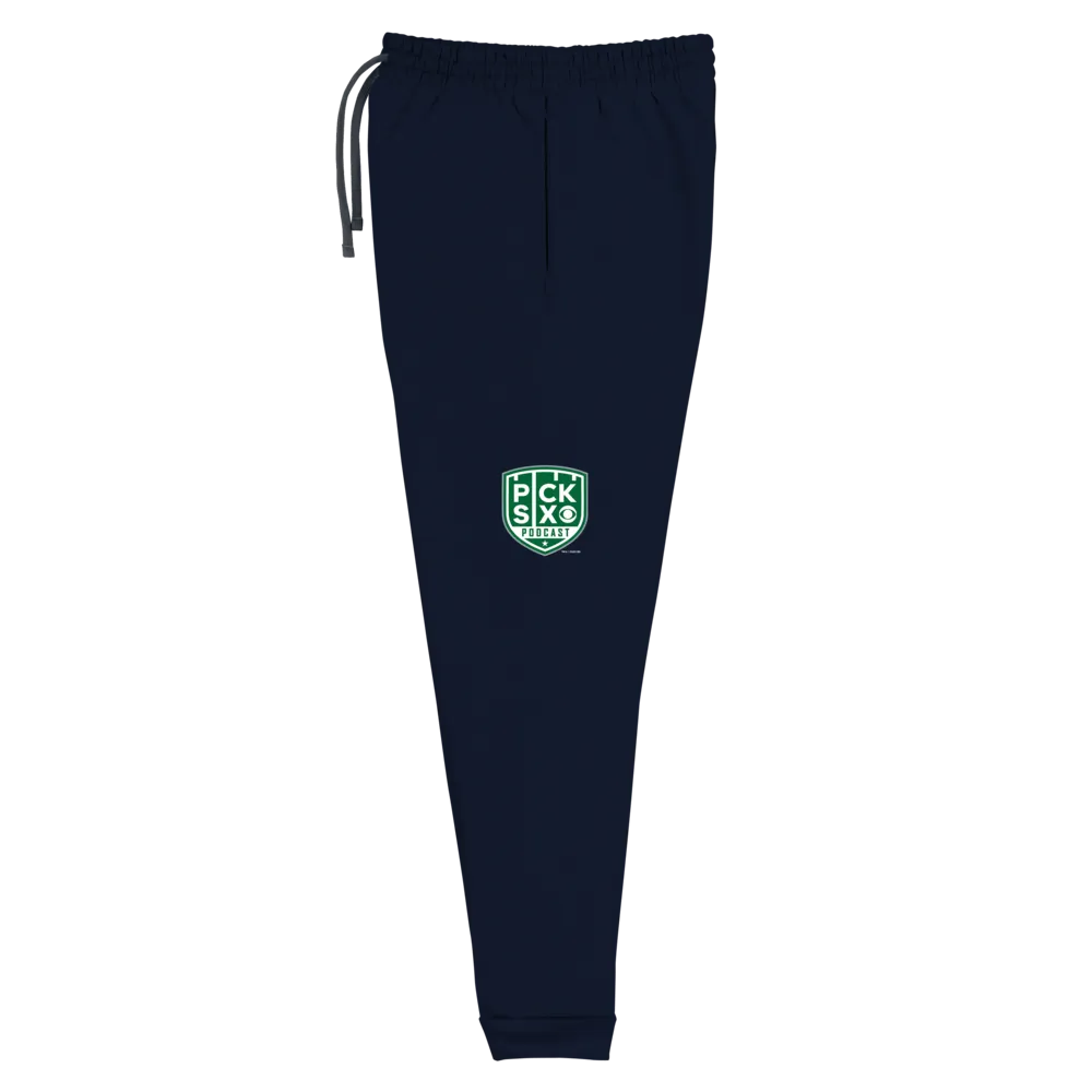 Pick Six Podcast Logo Adult Fleece Joggers