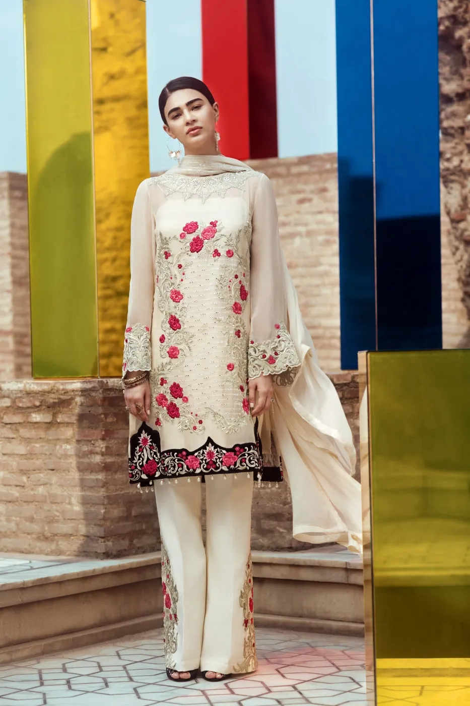 Serene Premium Fervour Fiesta Chiffon Collection Vol 6 – 07: Vanilla Vintage