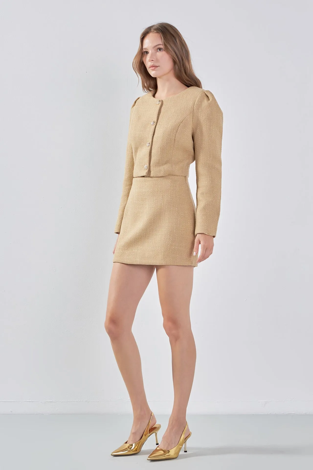 Tweed Mini Skirt