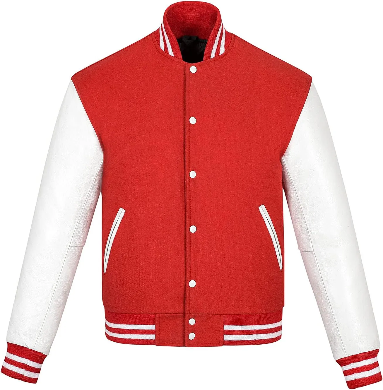 Varsity Jacket Baseball Letterman Jacket Wool and Leather Premium Quality Unisex Basketball Jacket